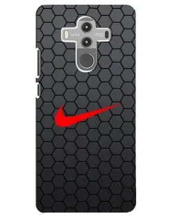 Чехол для Huawei Mate 10 Pro с картинкой «Nike — карбоновая сетка»