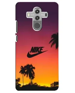 Чехол для Huawei Mate 10 Pro с картинкой «Nike на закате солнца»