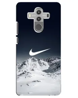 Чехол для Huawei Mate 10 Pro с картинкой «Nike — зимние горы»