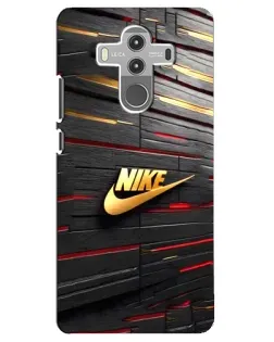 Чехол для Huawei Mate 10 Pro с картинкой «Золотой Nike на металле»