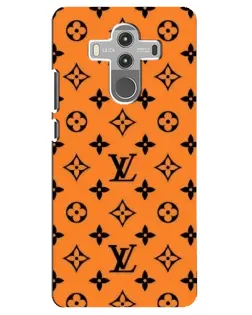 Чехол для Huawei Mate 10 Pro с картинкой «Оранжевый стиль LV»
