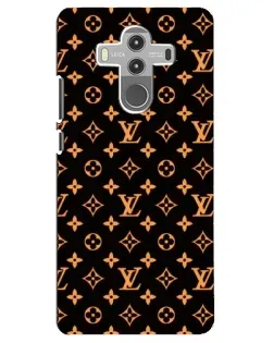 Чехол для Huawei Mate 10 Pro с картинкой «Золотая монограмма LV»