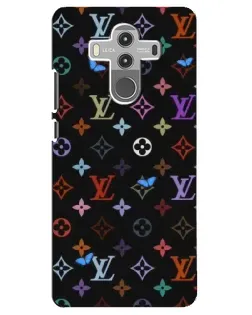 Чехол для Huawei Mate 10 Pro с картинкой «Цветная монограмма LV»