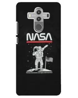 Чехол для Huawei Mate 10 Pro с картинкой «NASA — шагаем по Луне»