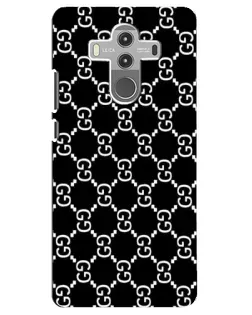 Чехол для Huawei Mate 10 Pro с картинкой «Gucci — сетчатый паттерн»