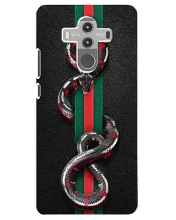 Чехол для Huawei Mate 10 Pro с картинкой «Gucci — змея на полосе» Чехол для Huawei Mate 10 Pro с картинкой «Gucci — змея на полосе»