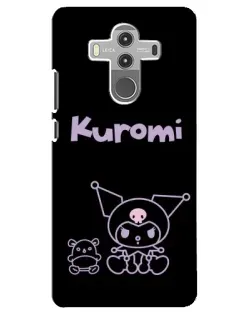 Чохол для Huawei Mate 10 Pro з картинкою «Kuromi — чорний мінімалізм»