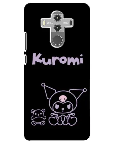 Чехол для Huawei Mate 10 Pro с картинкой «Kuromi — черный минимализм»