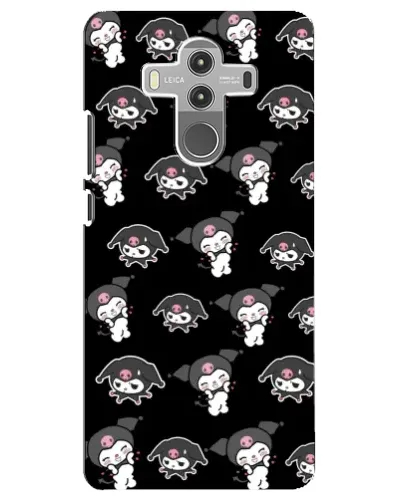 Чехол для Huawei Mate 10 Pro с картинкой «Черный паттерн Kuromi»