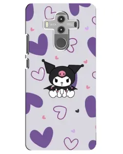 Чехол для Huawei Mate 10 Pro с картинкой «Kuromi и лавандовые сердца»