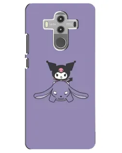 Чехол для Huawei Mate 10 Pro с картинкой «Kuromi на лиловом фоне»