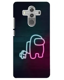 Чохол для Huawei Mate 10 Pro з картинкою «Among Us неон-арт»