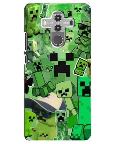Чехол для Huawei Mate 10 Pro с картинкой «Криперы Minecraft»