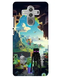 Чехол для Huawei Mate 10 Pro с картинкой «Эндермен в лесу»