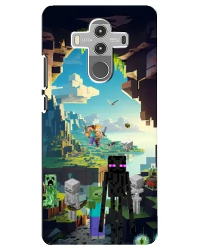 Чехол для Huawei Mate 10 Pro с картинкой «Эндермен в лесу»