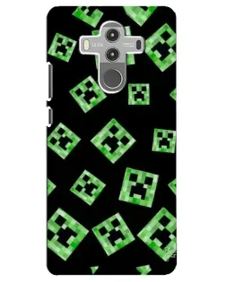 Чехол для Huawei Mate 10 Pro с картинкой «Паттерн с криперами»