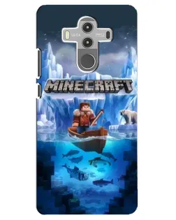 Чехол для Huawei Mate 10 Pro с картинкой «Minecraft ледяной мир»