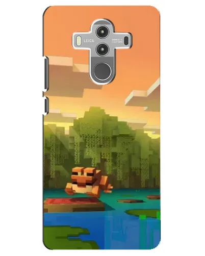 Чехол для Huawei Mate 10 Pro с картинкой «Майнкрафт закат солнца»