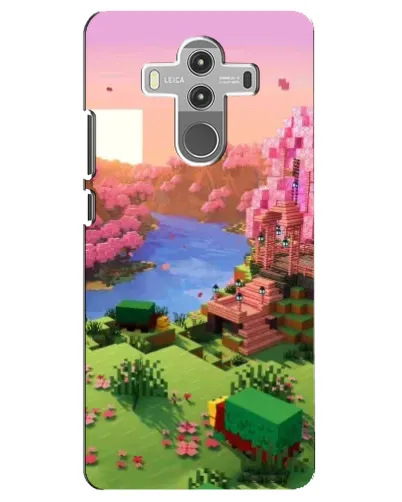 Чехол для Huawei Mate 10 Pro с картинкой «Розовое дерево Minecraft»