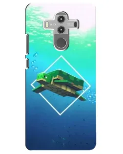 Чехол для Huawei Mate 10 Pro с картинкой «Черепаха Minecraft»