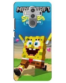 Чехол для Huawei Mate 10 Pro с картинкой «Губка Боб Minecraft»