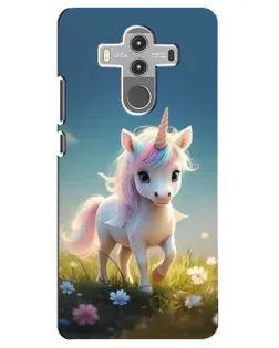 Чехол для Huawei Mate 10 Pro с картинкой «Единорог на поляне»