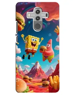 Чехол для Huawei Mate 10 Pro с картинкой «Космический фастфуд»