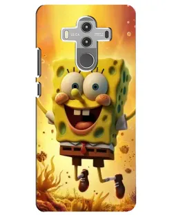 Чехол для Huawei Mate 10 Pro с картинкой «Губка Боб прыгает»