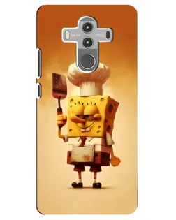 Чехол для Huawei Mate 10 Pro с картинкой «Губка Боб повар»