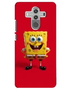 Чехол для Huawei Mate 10 Pro с картинкой «Спанч Боб на красном»