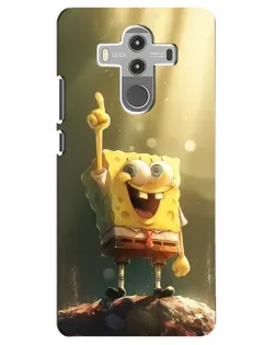 Чехол для Huawei Mate 10 Pro с картинкой «Сияющий Спанч Боб»