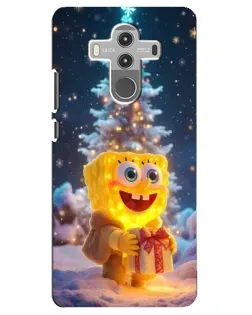 Чехол для Huawei Mate 10 Pro с картинкой «Рождественский Спанч Боб»