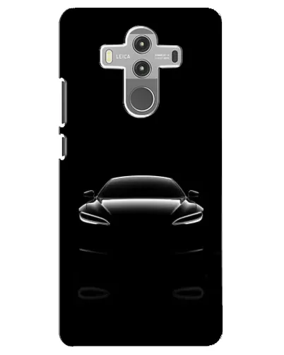 Чехол для Huawei Mate 10 Pro с картинкой «Силуэт Tesla Night»