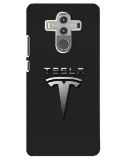 Чехол для Huawei Mate 10 Pro с картинкой «Стальной логотип Tesla»