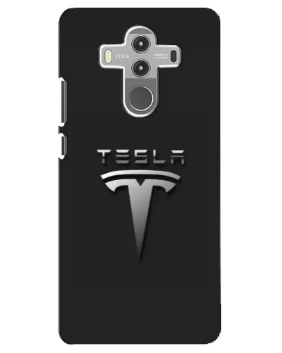 Чехол для Huawei Mate 10 Pro с картинкой «Стальной логотип Tesla»