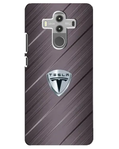 Чехол для Huawei Mate 10 Pro с картинкой «Металлическая текстура Tesla»