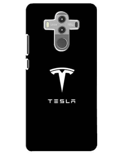Чехол для Huawei Mate 10 Pro с картинкой «Tesla White Logo»