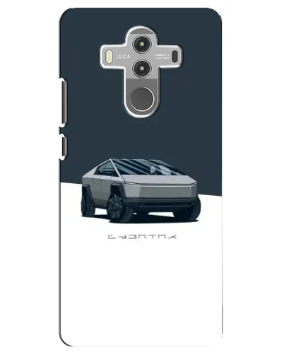 Чехол для Huawei Mate 10 Pro с картинкой «Серебристый Cybertruck Tesla»