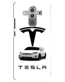 Чехол для Huawei Mate 10 Pro с картинкой «Tesla White Style»