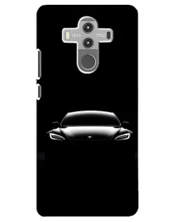 Чехол для Huawei Mate 10 Pro с картинкой «Фары Tesla Night»