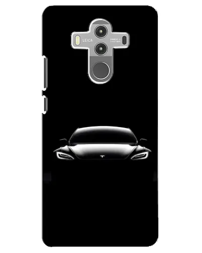 Чехол для Huawei Mate 10 Pro с картинкой «Фары Tesla Night»