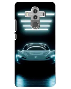Чехол для Huawei Mate 10 Pro с картинкой «Tesla в неоне»