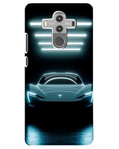 Чехол для Huawei Mate 10 Pro с картинкой «Tesla в неоне»