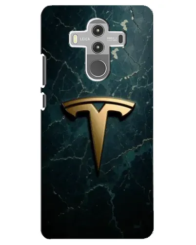 Чехол для Huawei Mate 10 Pro с картинкой «Мраморная Tesla Gold»
