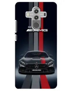 Чохол для Huawei Mate 10 Pro з картинкою «Mercedes — білий карбон»