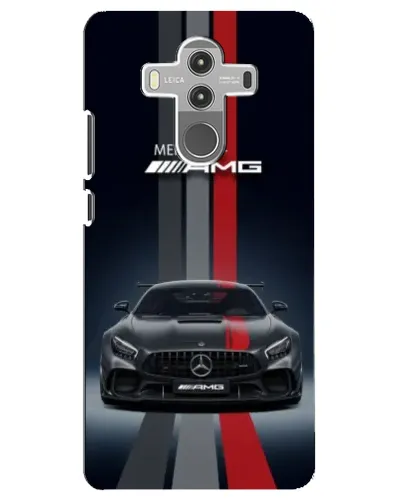 Чехол для Huawei Mate 10 Pro с картинкой «Mercedes — белый карбон»
