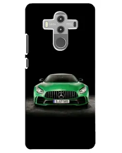 Чехол для Huawei Mate 10 Pro с картинкой «Mercedes — неоновый лого»