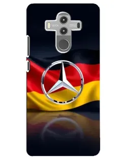 Чехол для Huawei Mate 10 Pro с картинкой «Mercedes — флаг Германии»