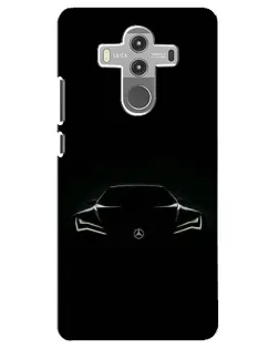 Чехол для Huawei Mate 10 Pro с картинкой «Mercedes — силуэт авто»