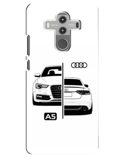 Чехол для Huawei Mate 10 Pro с картинкой «Audi — контрастный дизайн»